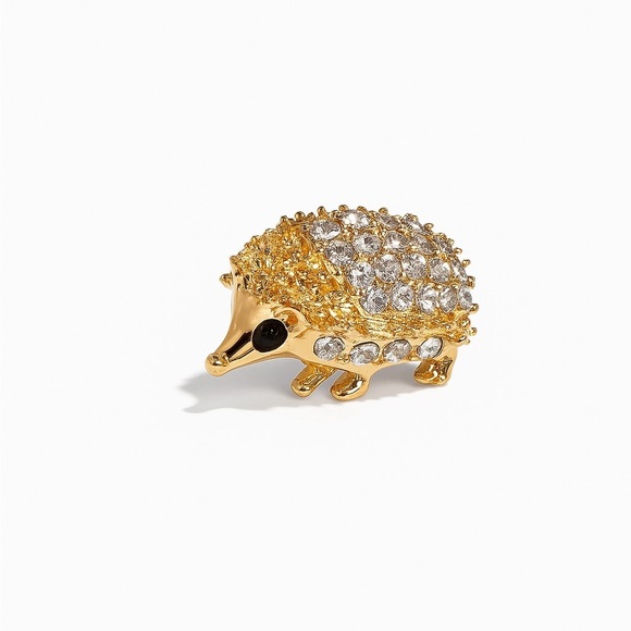 Zara Jewelry - ⚜️ ❤️‍🔥 Cute Gold Hedgehog Brooch 🦔💎